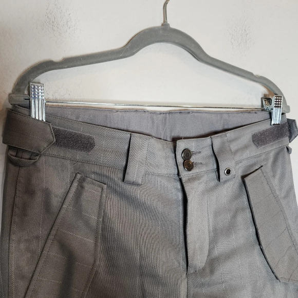 Foursquare Snowboarding Pants Men'sSize Small Grey Pinstripe - Picture 14 of 16